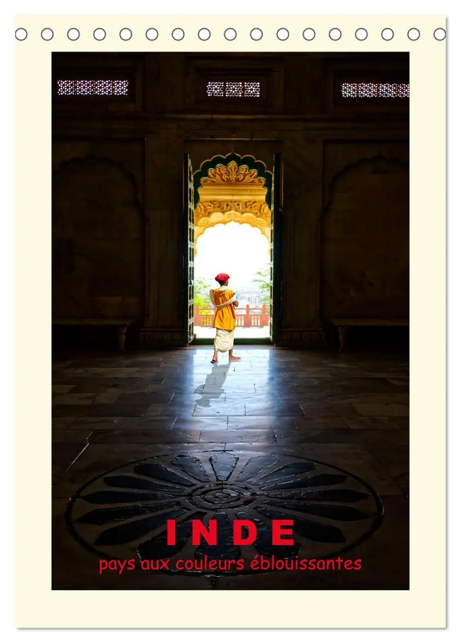Cover: 9783516549355 | INDE pays aux couleurs éblouissantes (Calendrier de bureau 2026 DIN...