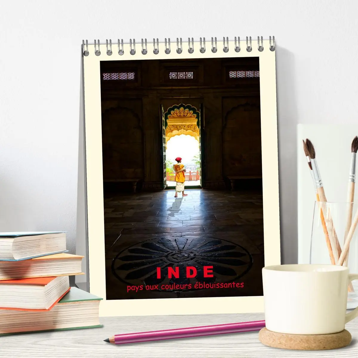 Bild: 9783516549355 | INDE pays aux couleurs éblouissantes (Calendrier de bureau 2026 DIN...
