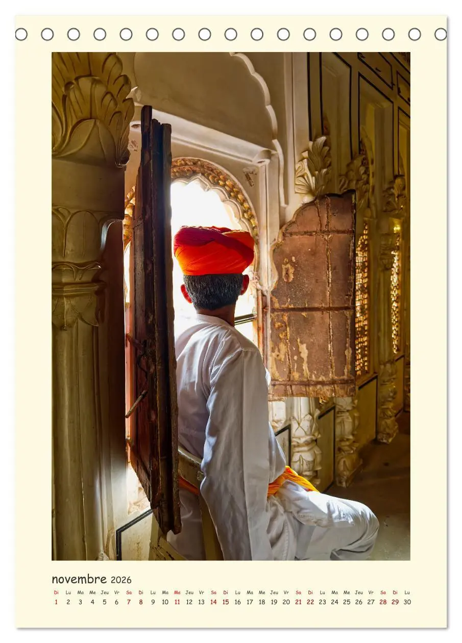 Bild: 9783516549355 | INDE pays aux couleurs éblouissantes (Calendrier de bureau 2026 DIN...
