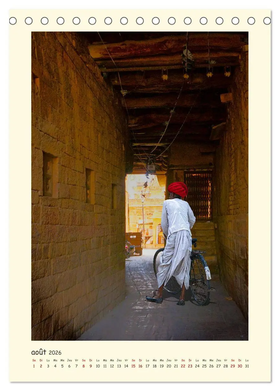 Bild: 9783516549355 | INDE pays aux couleurs éblouissantes (Calendrier de bureau 2026 DIN...