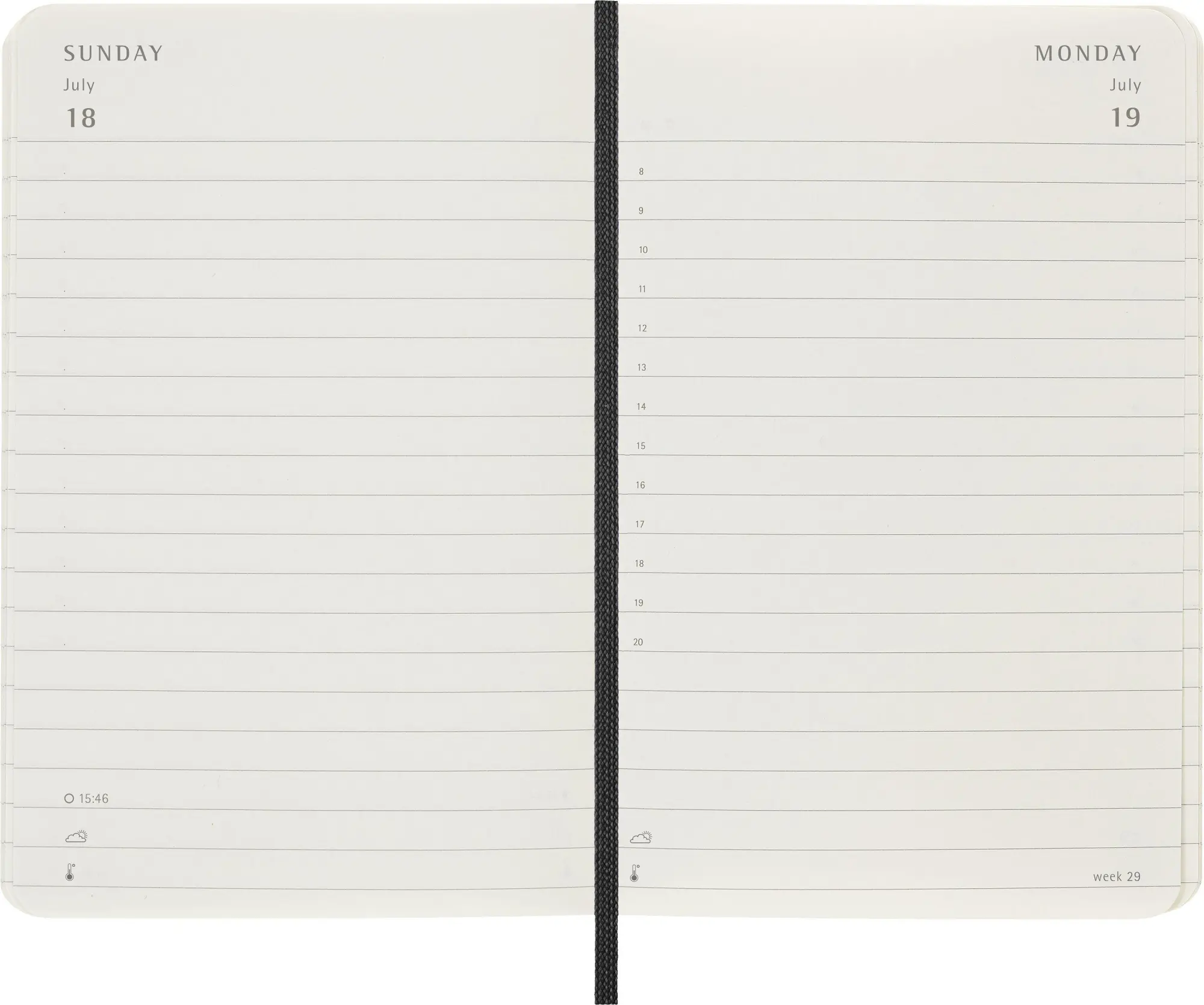 Bild: 8056999279455 | Moleskine 12 Monate Tagesnotizkalender 2027, P/A6, 1 Tag = 1 Seite,...