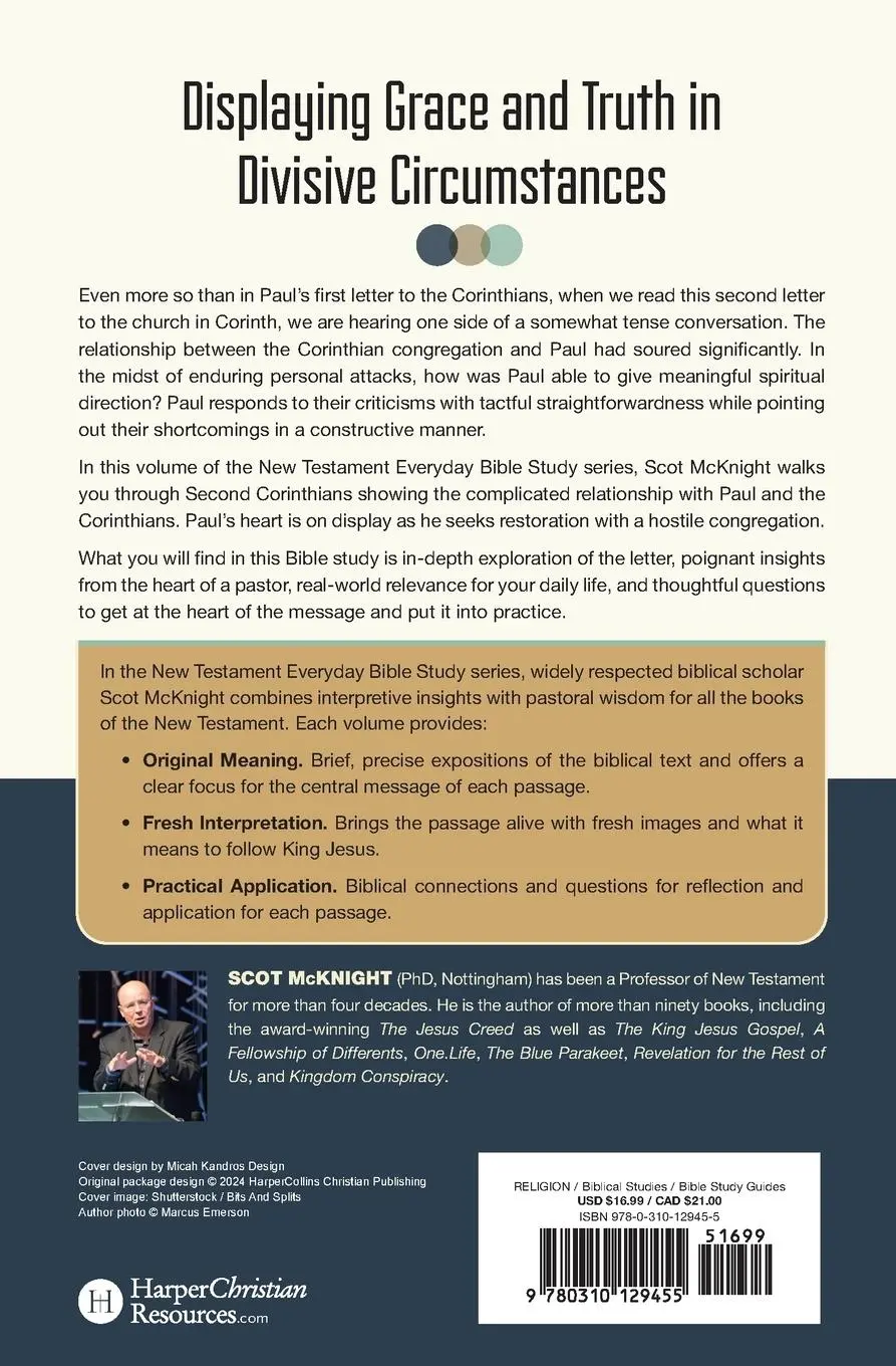 Rückseite: 9780310129455 | 2 Corinthians | Leading in the Middle of Tension | Scot Mcknight