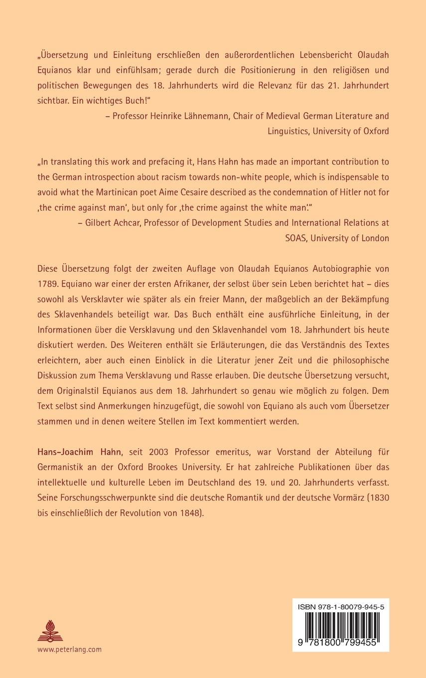 Rückseite: 9781800799455 | Der interessante Lebensbericht von Olaudah Equiano oder Gustavus...