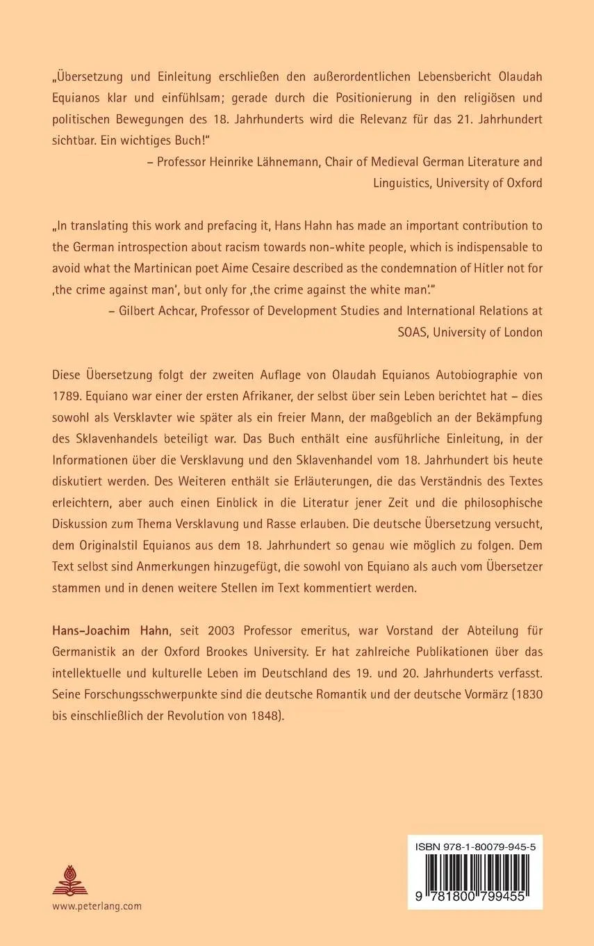 Rückseite: 9781800799455 | Der interessante Lebensbericht von Olaudah Equiano oder Gustavus...
