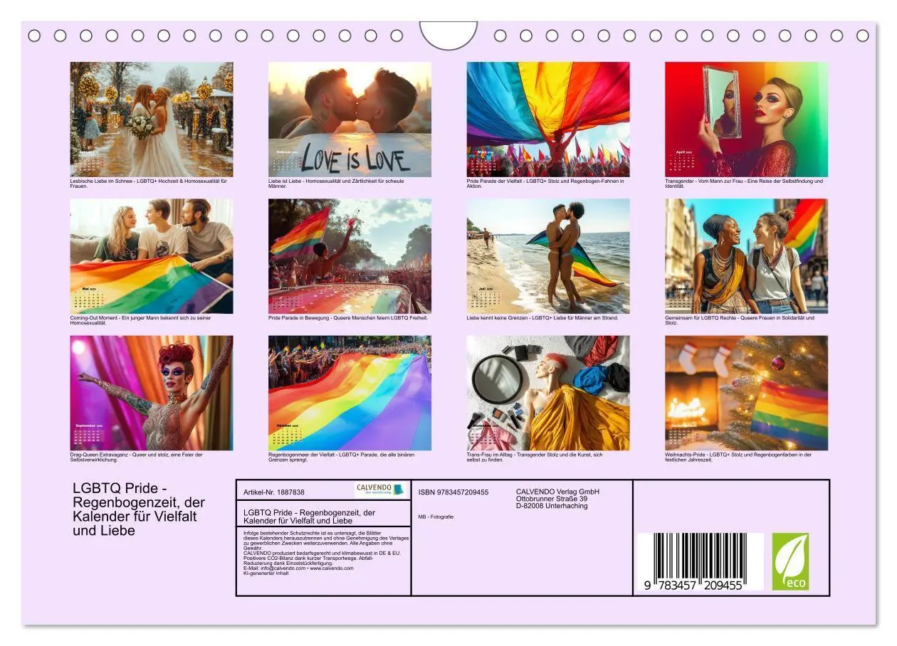 Bild: 9783457209455 | LGBTQ Pride - Regenbogenzeit, der Kalender für Vielfalt und Liebe...