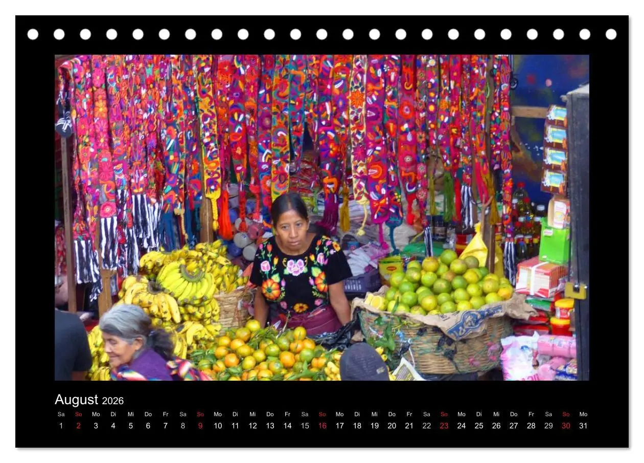 Bild: 9783516089455 | Farbenfrohes Guatemala (Tischkalender 2026 DIN A5 quer), CALVENDO...