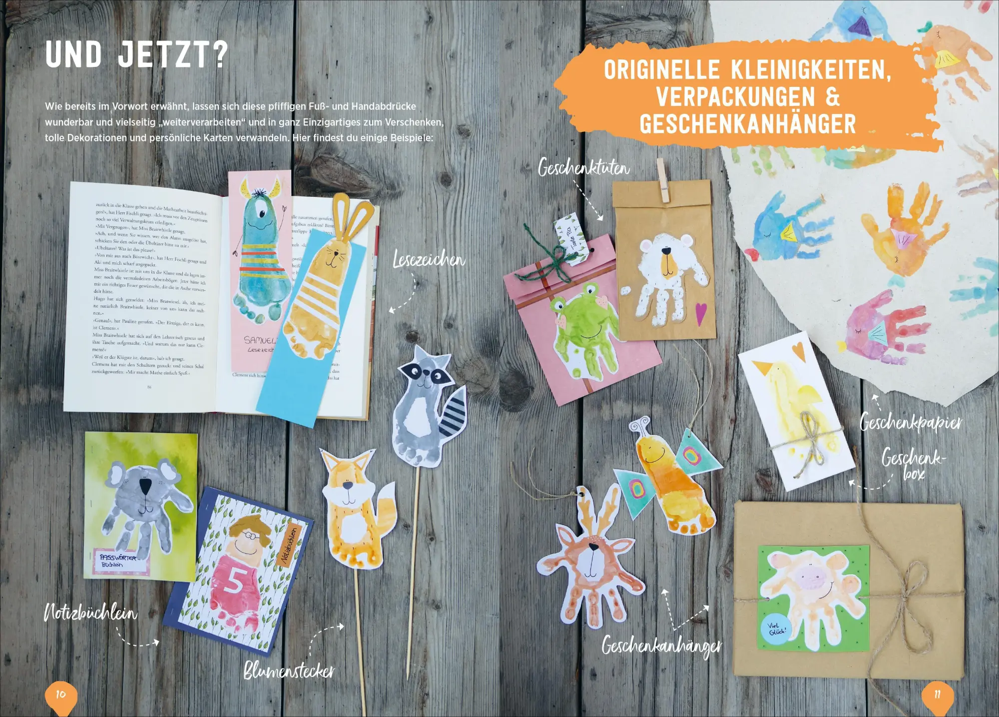 Bild: 9783838839455 | Kleine Hände, kleine Füße: Kunterbunte Basteleien mit Hand- und...