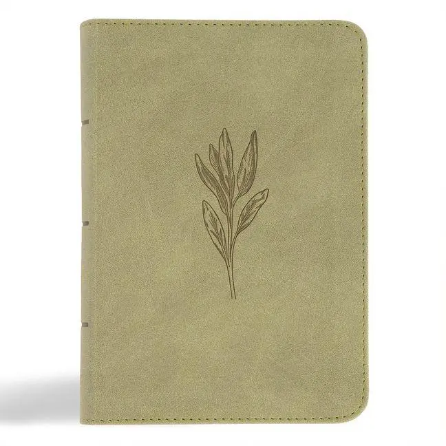 Cover: 9798384509455 | NASB Large Print Compact Reference Bible, Sage Suedesoft Leathertouch