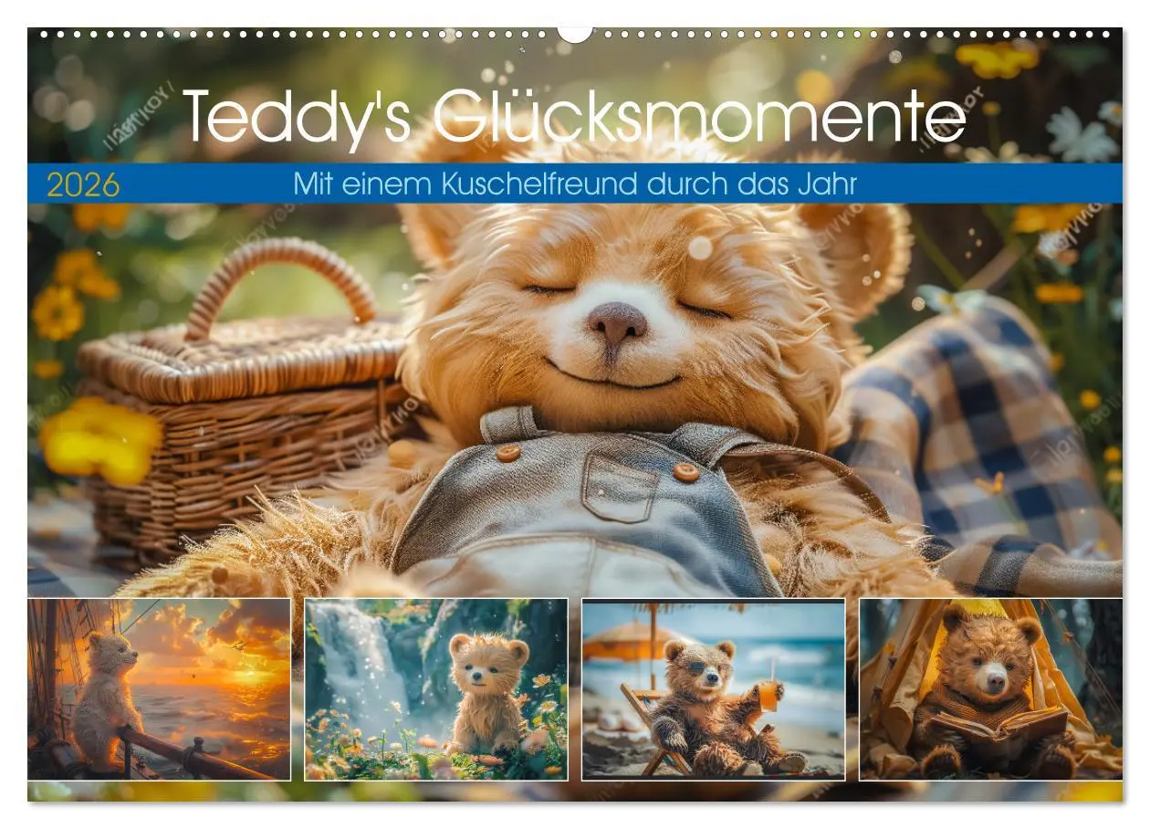 Cover: 9783457369555 | Abenteuer eines Taddybären (Wandkalender 2026 DIN A2 quer),...