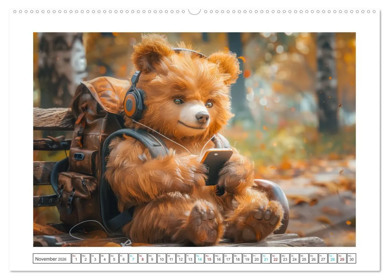 Bild: 9783457369555 | Abenteuer eines Taddybären (Wandkalender 2026 DIN A2 quer),...