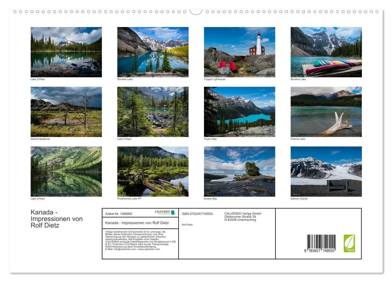 Bild: 9783457749555 | Kanada - Impressionen von Rolf Dietz (hochwertiger Premium...