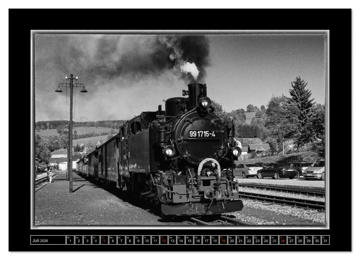 Bild: 9783516079555 | Die Preßnitztalbahn (Wandkalender 2026 DIN A4 quer), CALVENDO...