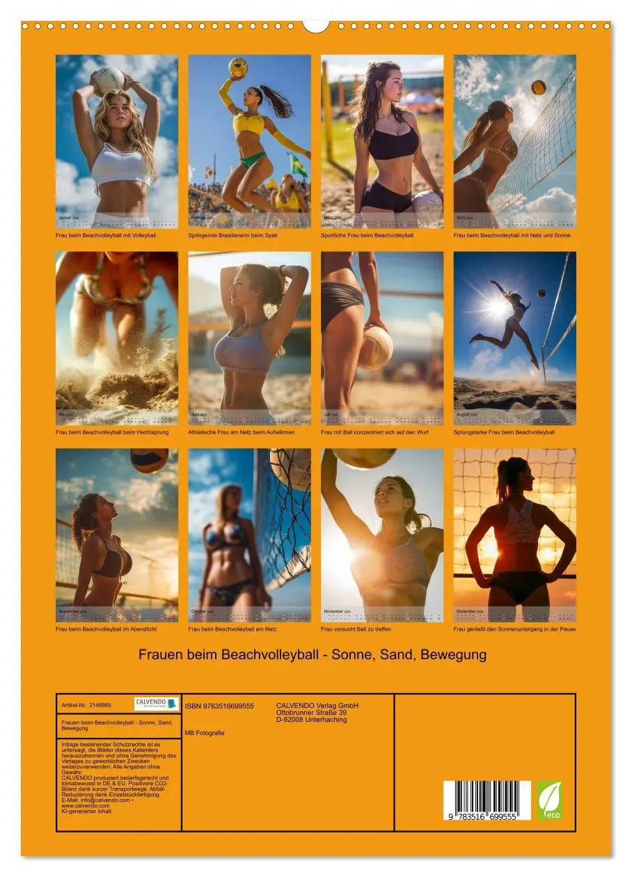 Bild: 9783516699555 | Frauen beim Beachvolleyball - Sonne, Sand, Bewegung (hochwertiger...