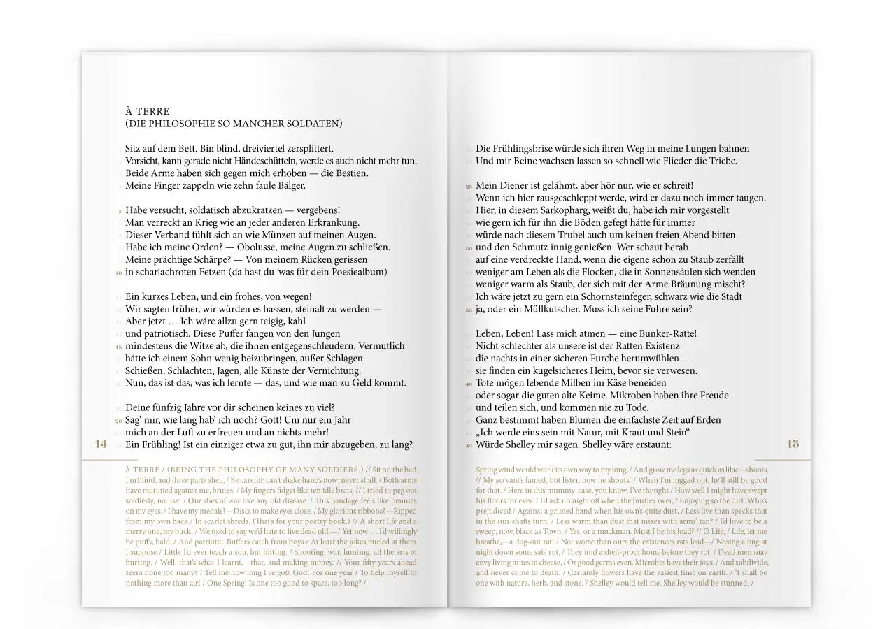 Bild: 9783940249555 | DIE ERBÄRMLICHKEIT DES KRIEGES | Wilfred Owen | Taschenbuch | 140 S.