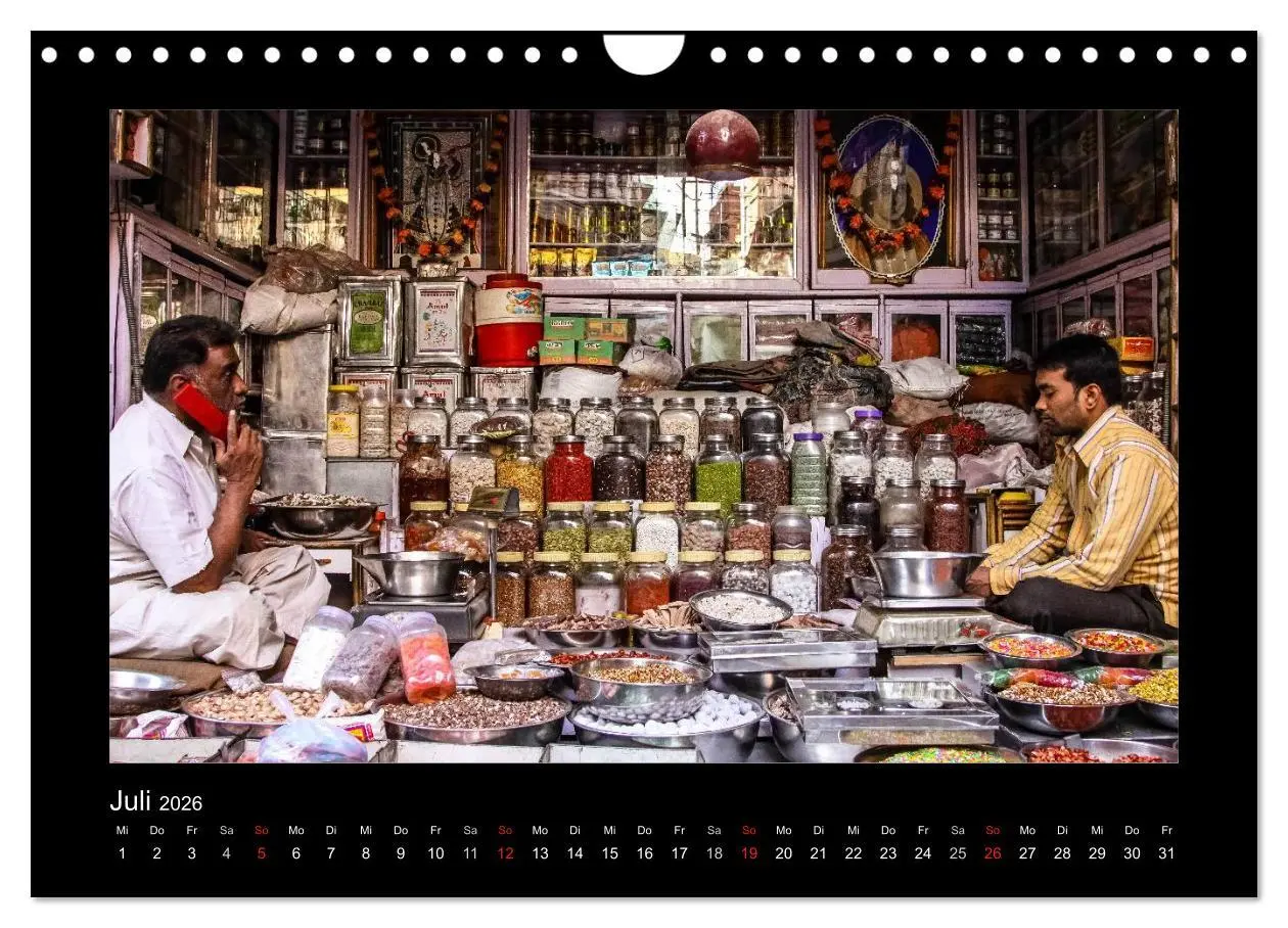 Bild: 9783516069655 | Willkommen in Indien 2026 (Wandkalender 2026 DIN A4 quer), CALVENDO...