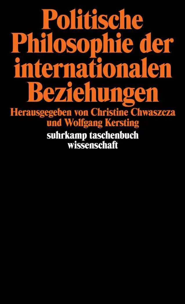 Cover: 9783518289655 | Politische Philosophie der internationalen Beziehungen | Taschenbuch