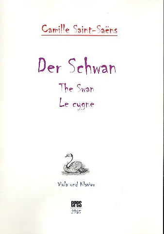 Cover: 9790202429655 | Der Schwan für Viola und Klavier | Camille Saint-Saens | Eres Verlag