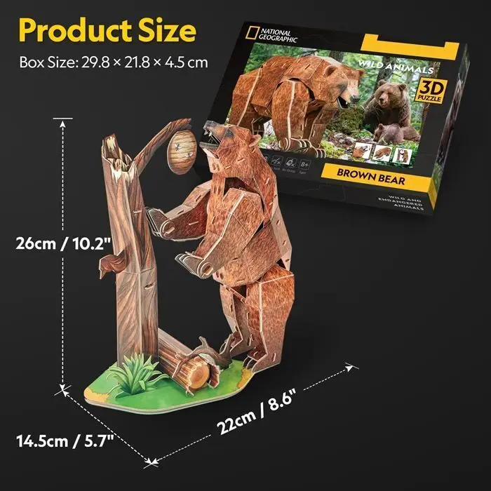 Bild: 7640409429755 | CUBICFUN - 3D Puzzle Braunbär 3D Puzzle 88 Teile | Spiel | 661096