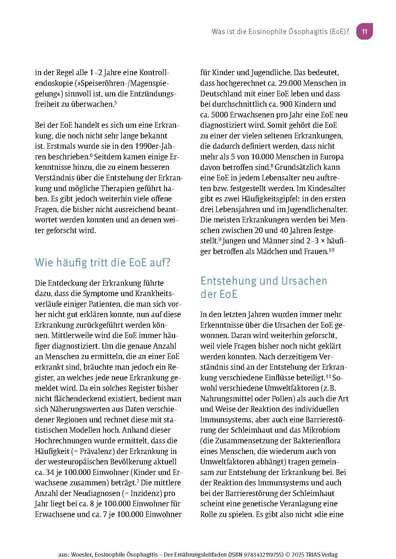 Bild: 9783432119755 | Eosinophile Ösophagitis - Der Ernährungsleitfaden | Woesler (u. a.)