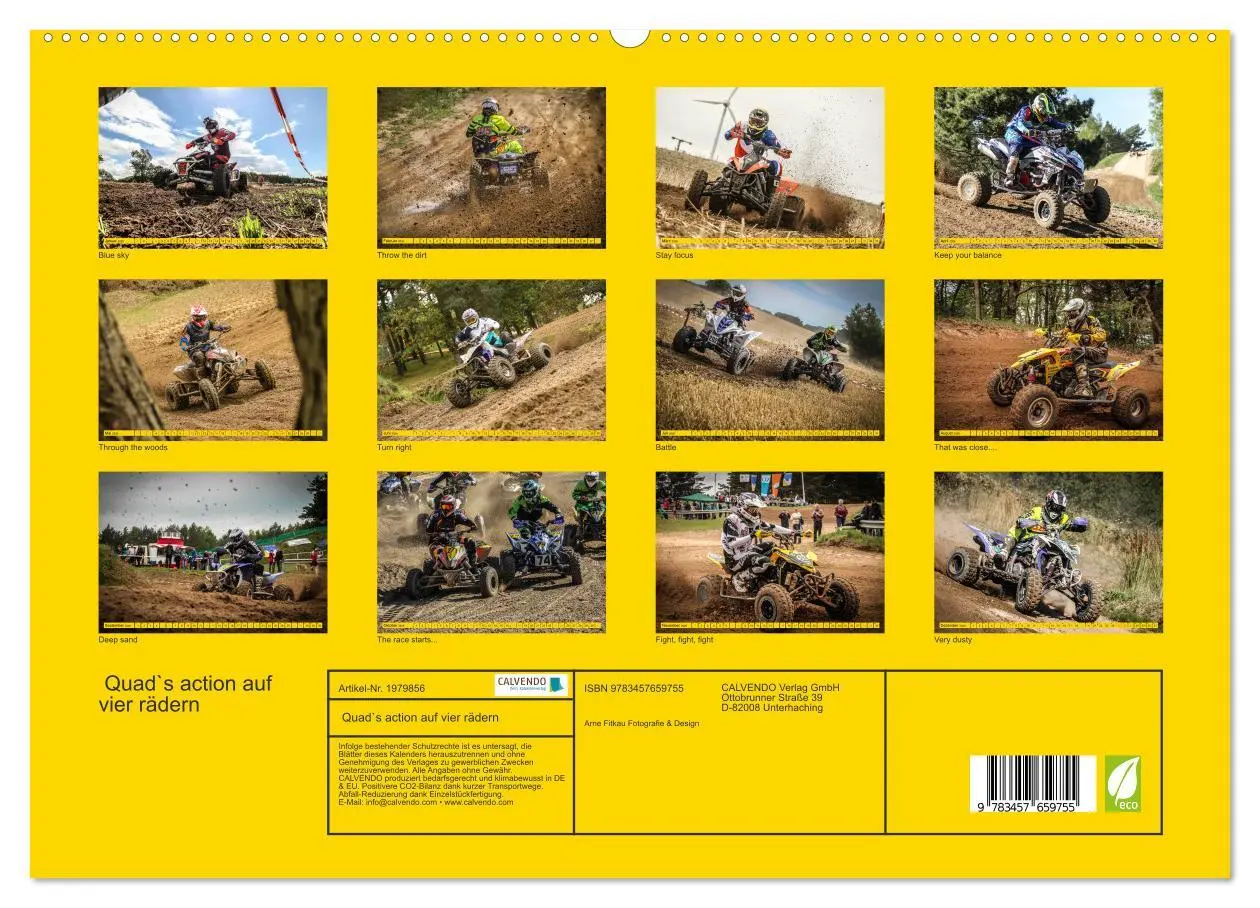 Bild: 9783457659755 | Quad`s action auf vier rädern (hochwertiger Premium Wandkalender...