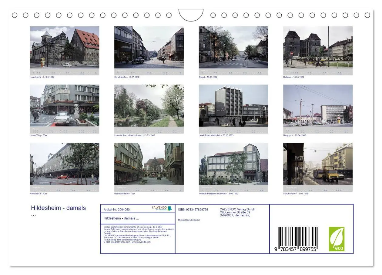 Bild: 9783457899755 | Hildesheim - damals ... (Wandkalender 2026 DIN A4 quer), CALVENDO...