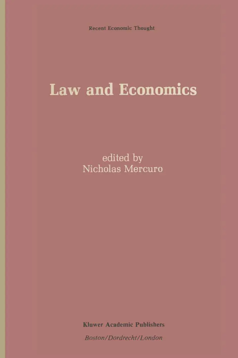 Cover: 9789401069755 | Law and Economics | Nicholas Mercuro | Taschenbuch | 272 S. | Englisch