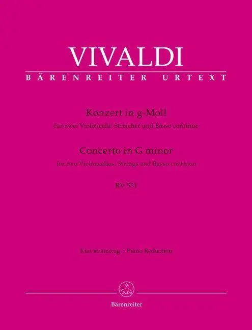 Cover: 9790006569755 | Konzert für zwei Violoncelli, Streicher und Basso continuo g-Moll...