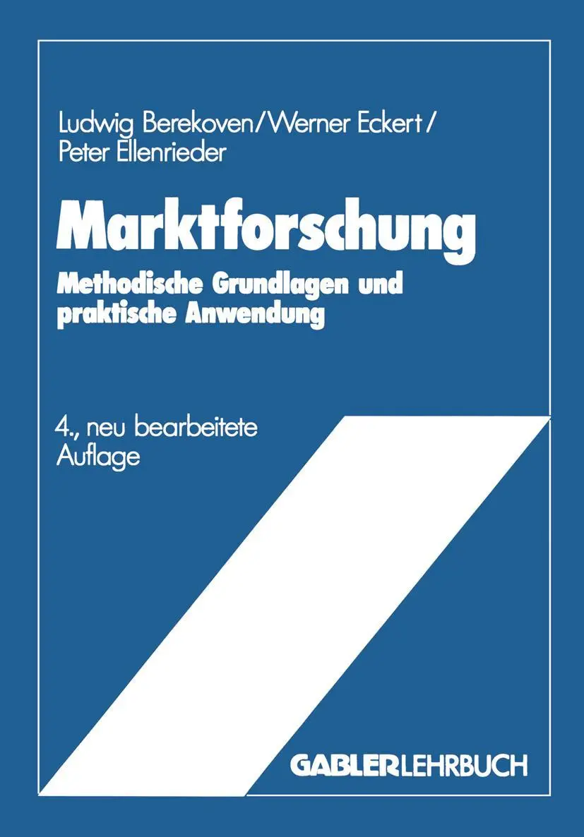 Cover: 9783409369855 | Marktforschung | Methodische Grundlagen und praktische Anwendung