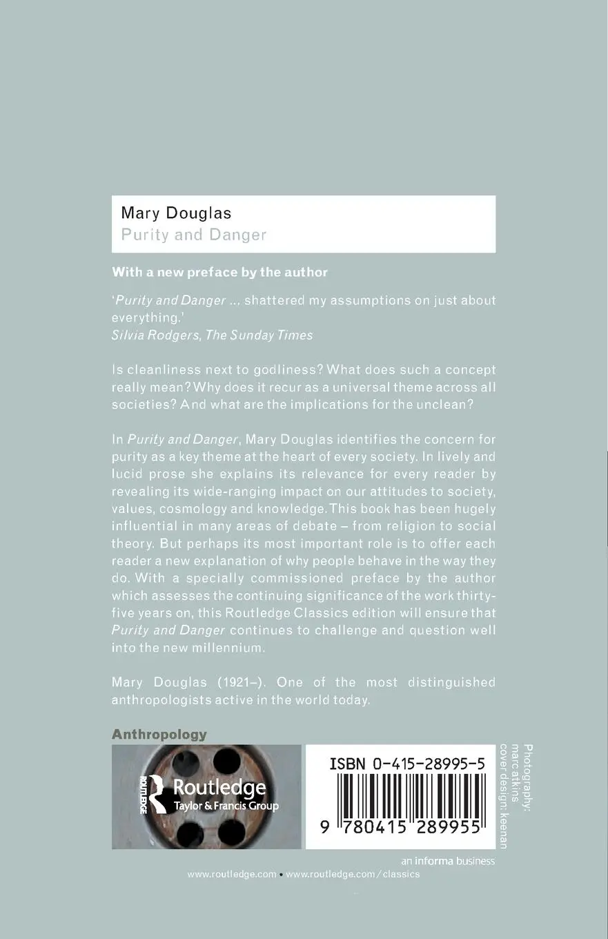 Rückseite: 9780415289955 | Purity and Danger | An Analysis of Concepts of Pollution and Taboo