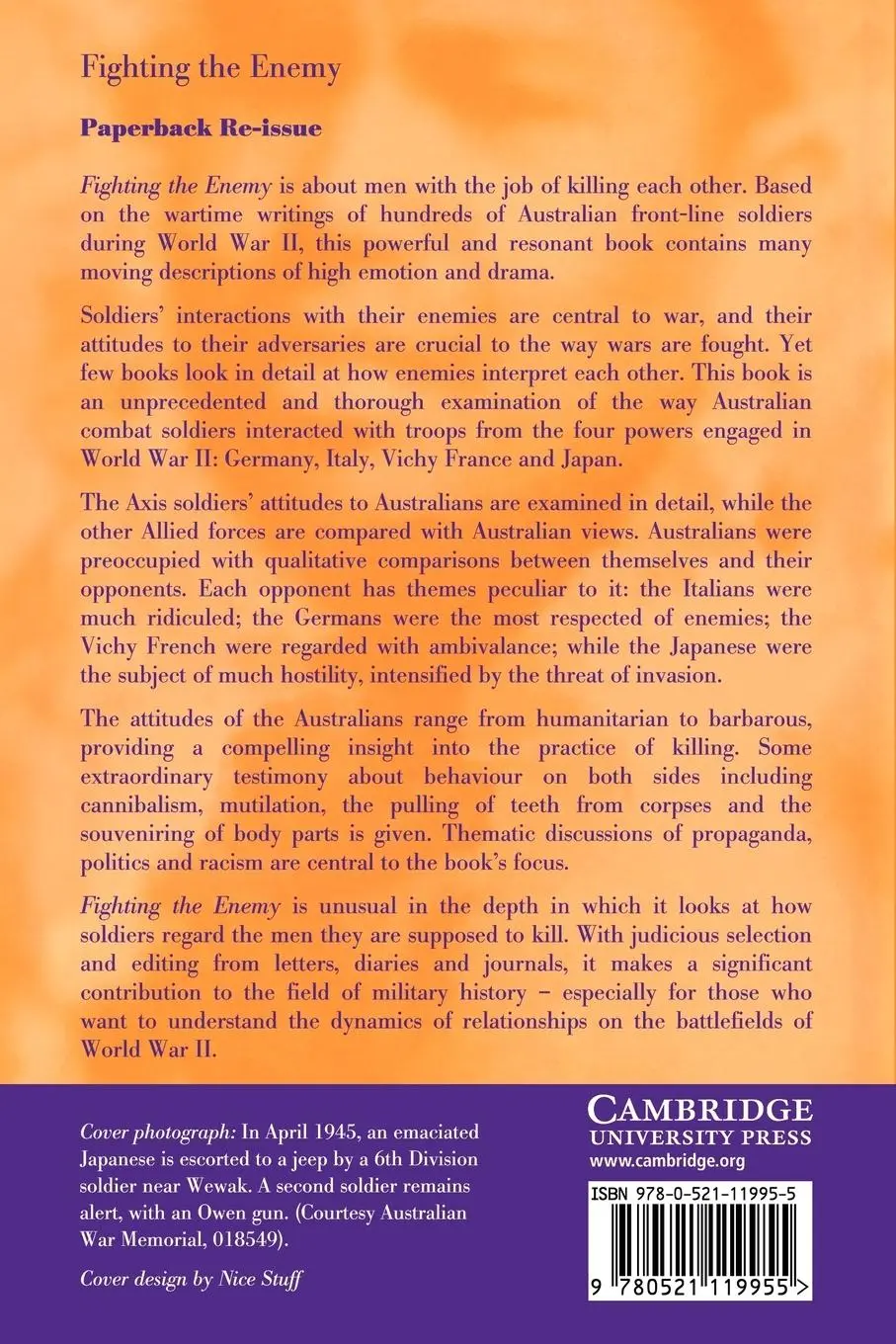 Rückseite: 9780521119955 | Fighting the Enemy | Mark Johnston | Taschenbuch | Englisch | 2009