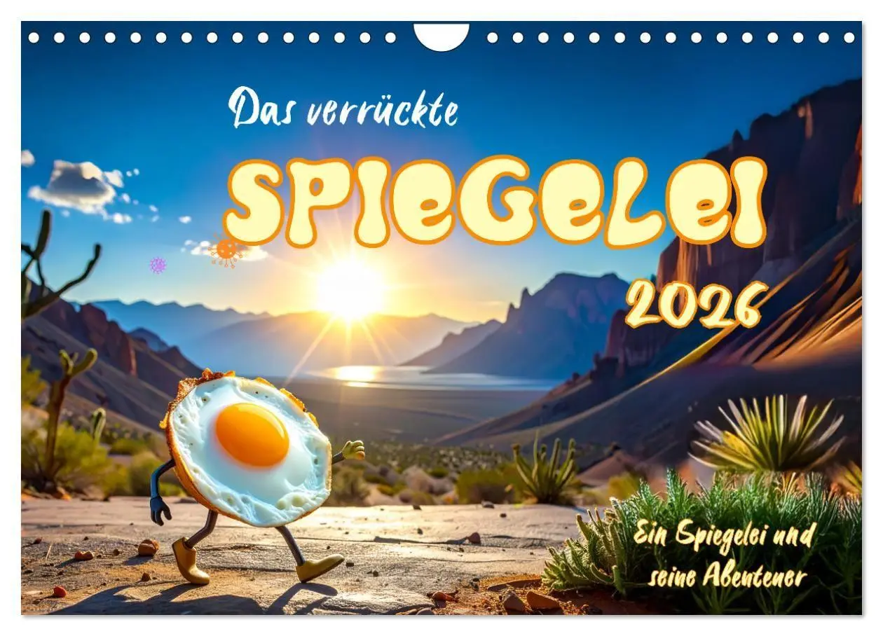 Cover: 9783516659955 | Das verrückte Spiegelei (Wandkalender 2026 DIN A4 quer), CALVENDO...