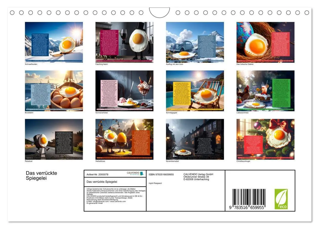 Bild: 9783516659955 | Das verrückte Spiegelei (Wandkalender 2026 DIN A4 quer), CALVENDO...