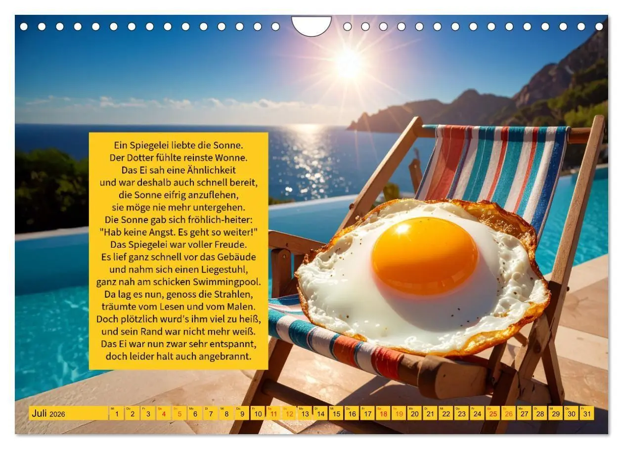 Bild: 9783516659955 | Das verrückte Spiegelei (Wandkalender 2026 DIN A4 quer), CALVENDO...