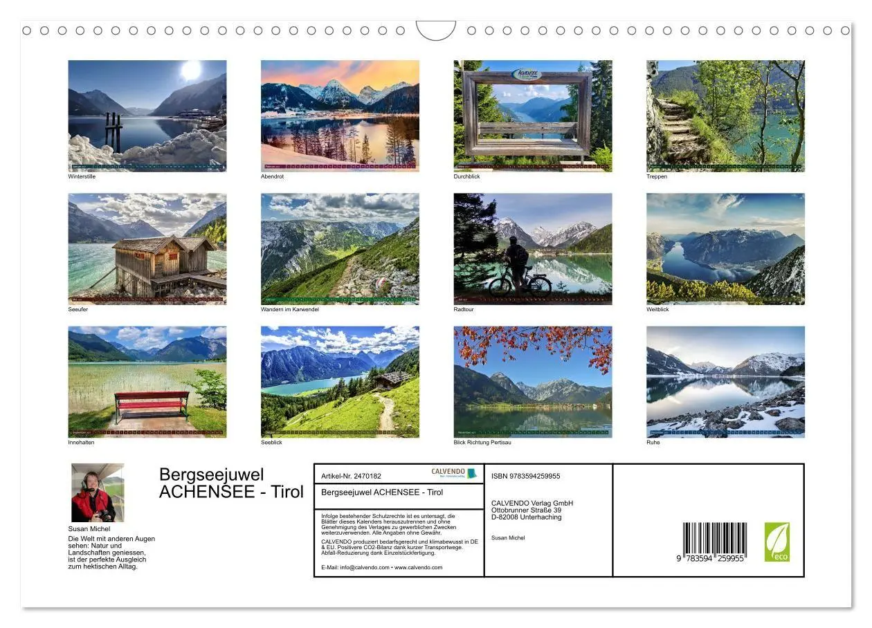 Bild: 9783594259955 | Bergseejuwel ACHENSEE - Tirol (Wandkalender 2027 DIN A3 quer),...