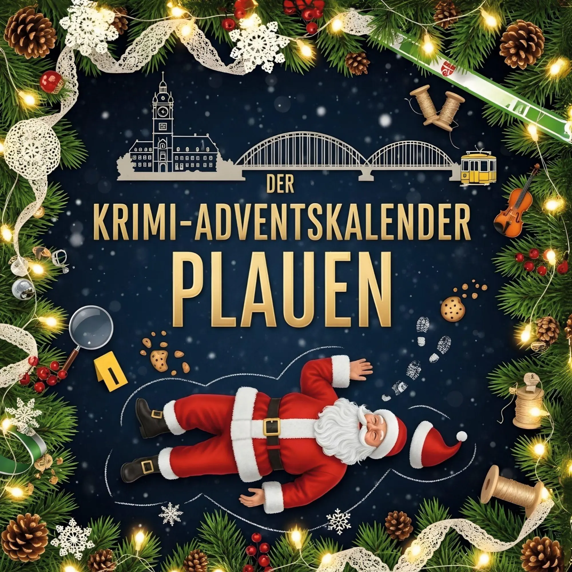 Cover: 9783695309955 | Der Krimi-Adventskalender Plauen | Mordsverdächtig in 24 Akten | Münch