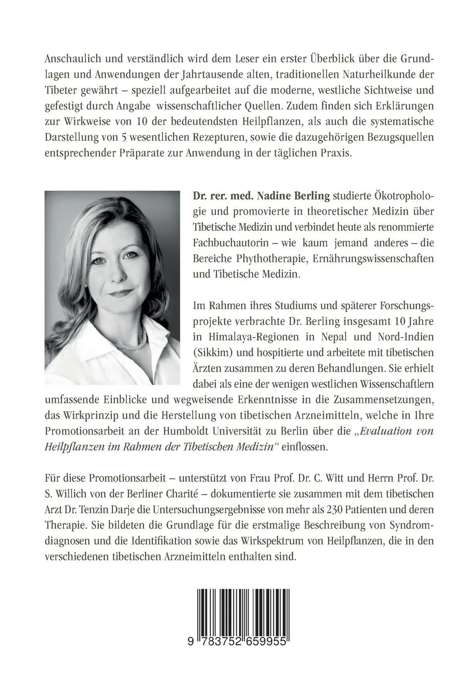 Rückseite: 9783752659955 | Tibetische Medizin | Nadine Berling | Taschenbuch | 80 S. | Deutsch