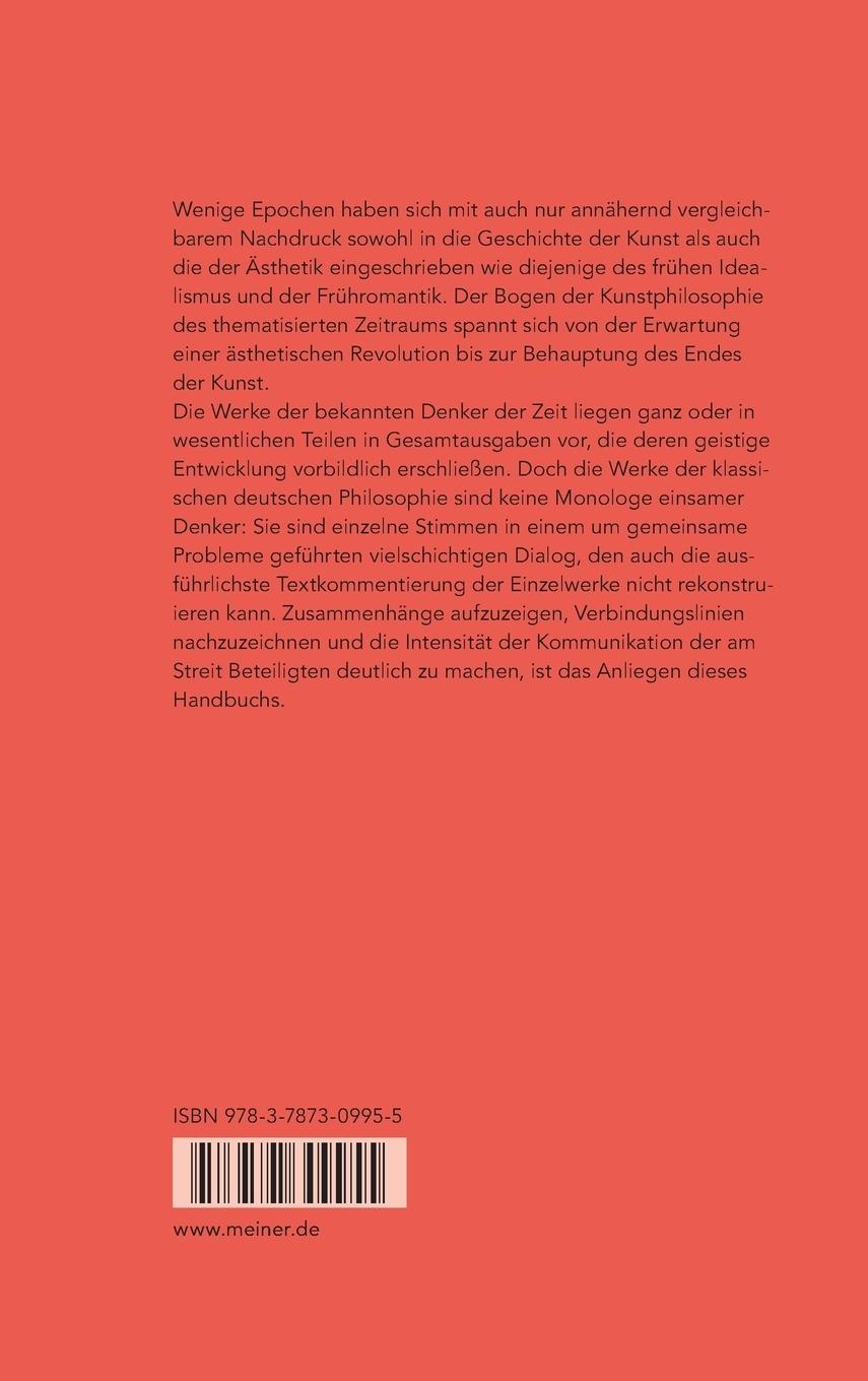 Rückseite: 9783787309955 | Früher Idealismus und Frühromantik | Quellen | Walter Jaeschke | Buch