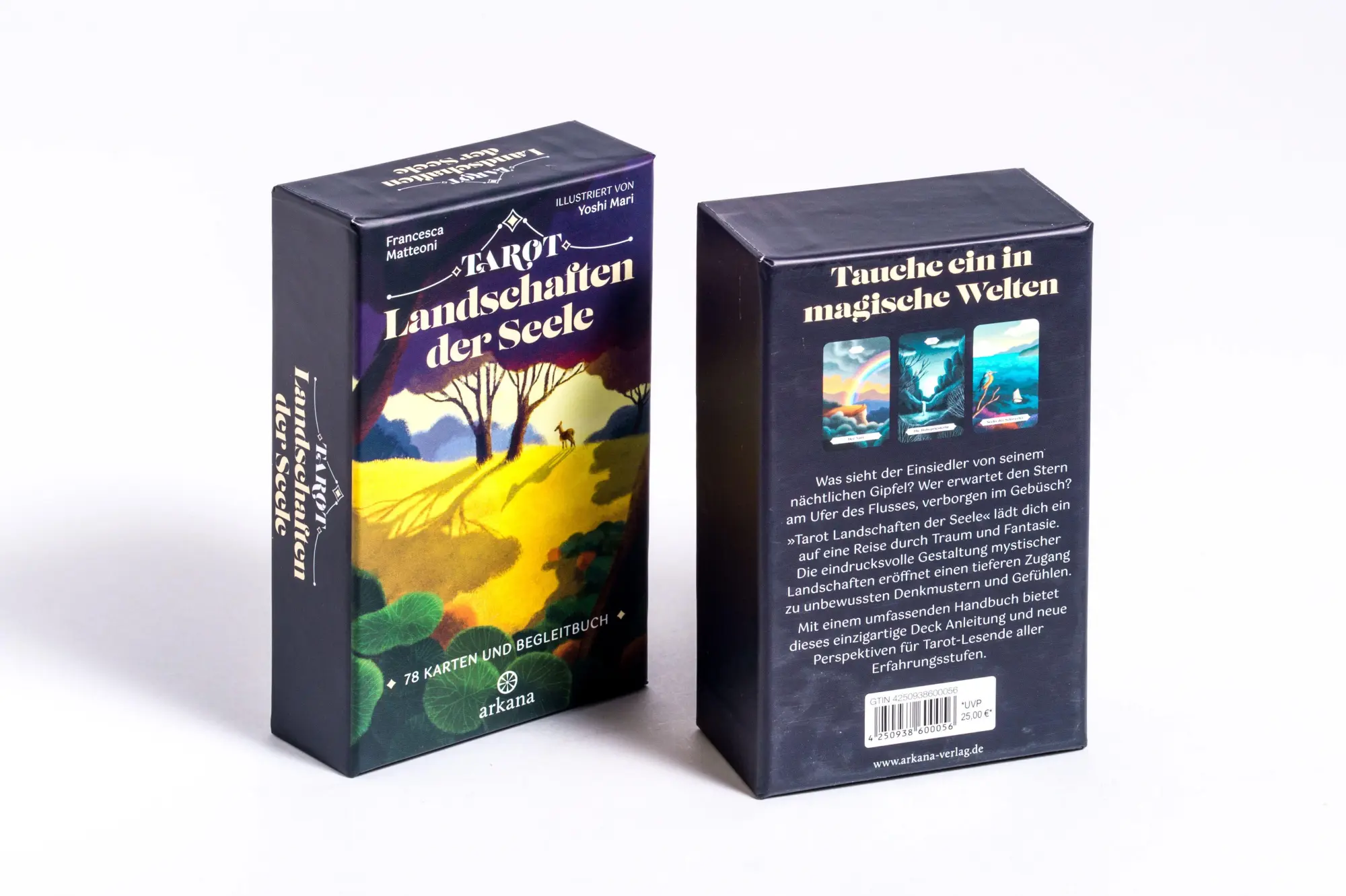 Bild: 4250938600056 | Tarot Landschaften der Seele | 78 Karten und Begleitbuch | Matteoni