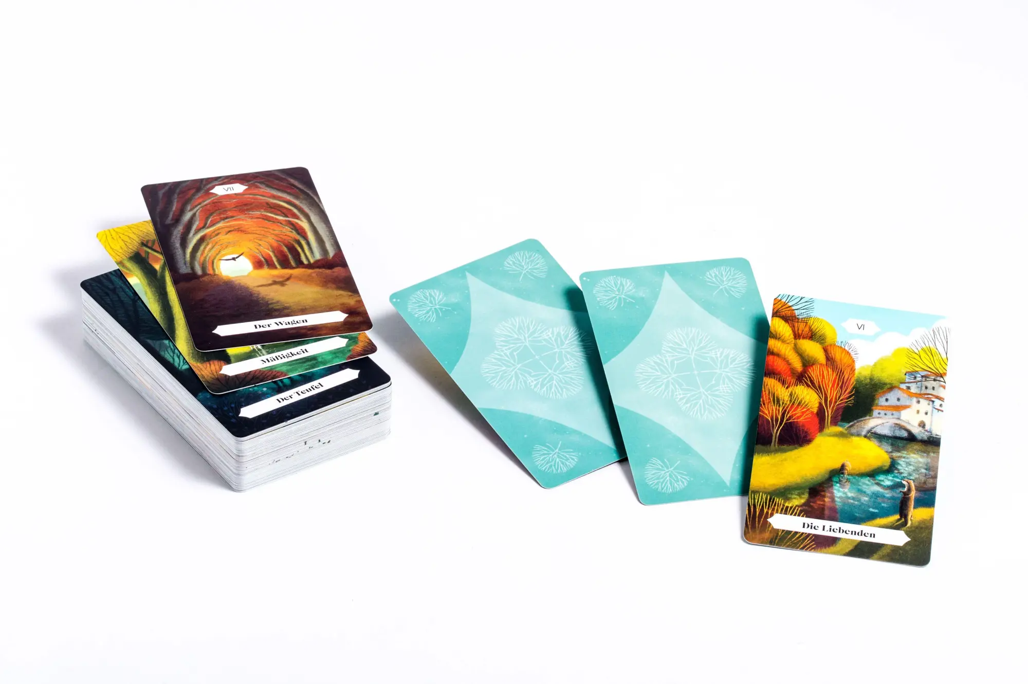 Bild: 4250938600056 | Tarot Landschaften der Seele | 78 Karten und Begleitbuch | Matteoni