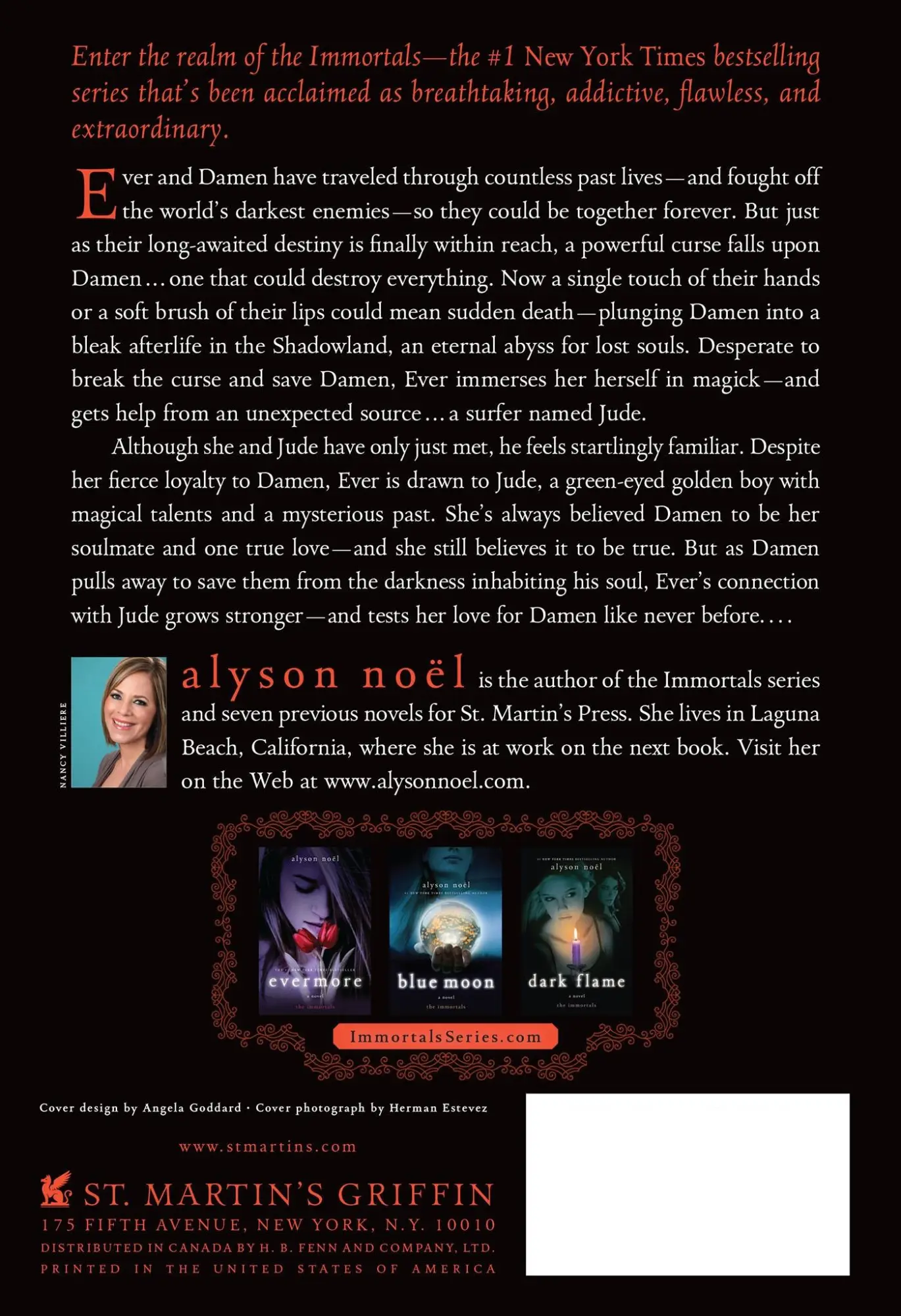 Rückseite: 9780312650056 | Shadowland | The Immortals | Alyson Noël | Taschenbuch | Englisch