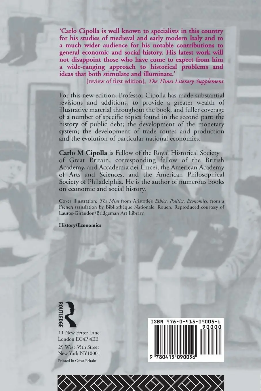 Rückseite: 9780415090056 | Before the Industrial Revolution | Carlo M. Cipolla | Taschenbuch