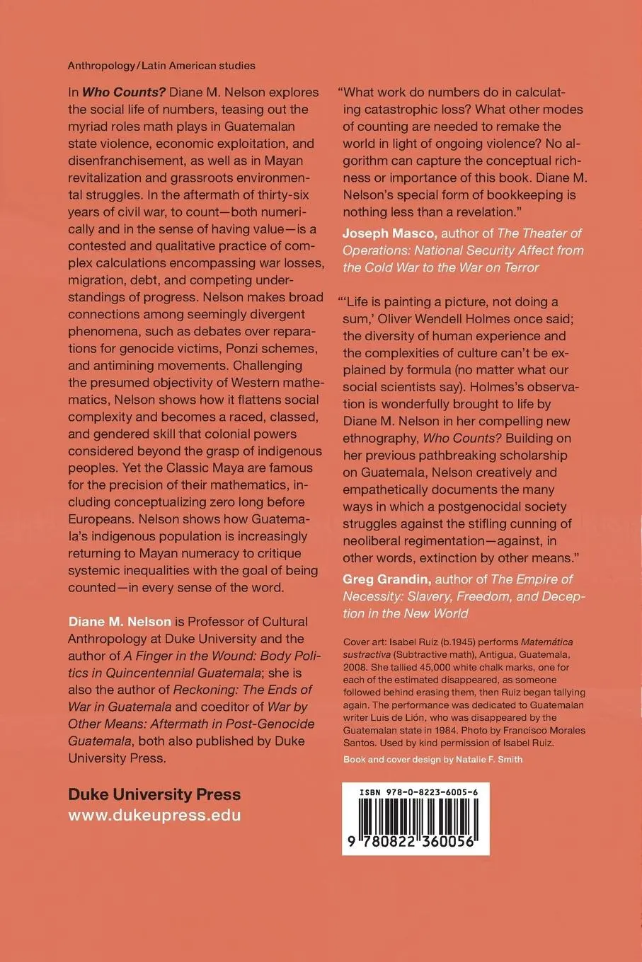 Rückseite: 9780822360056 | Who Counts? | The Mathematics of Death and Life after Genocide | Buch
