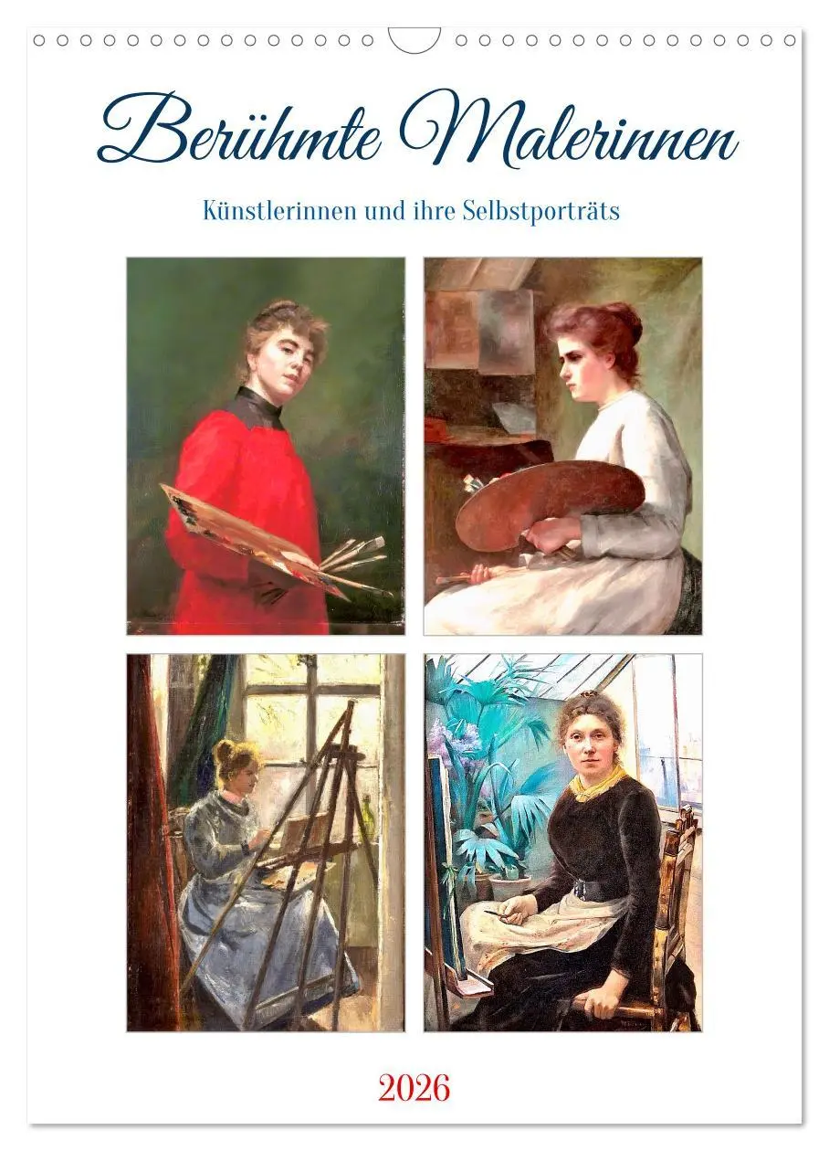 Cover: 9783457750056 | Berühmte Malerinnen (Wandkalender 2026 DIN A3 hoch), CALVENDO...