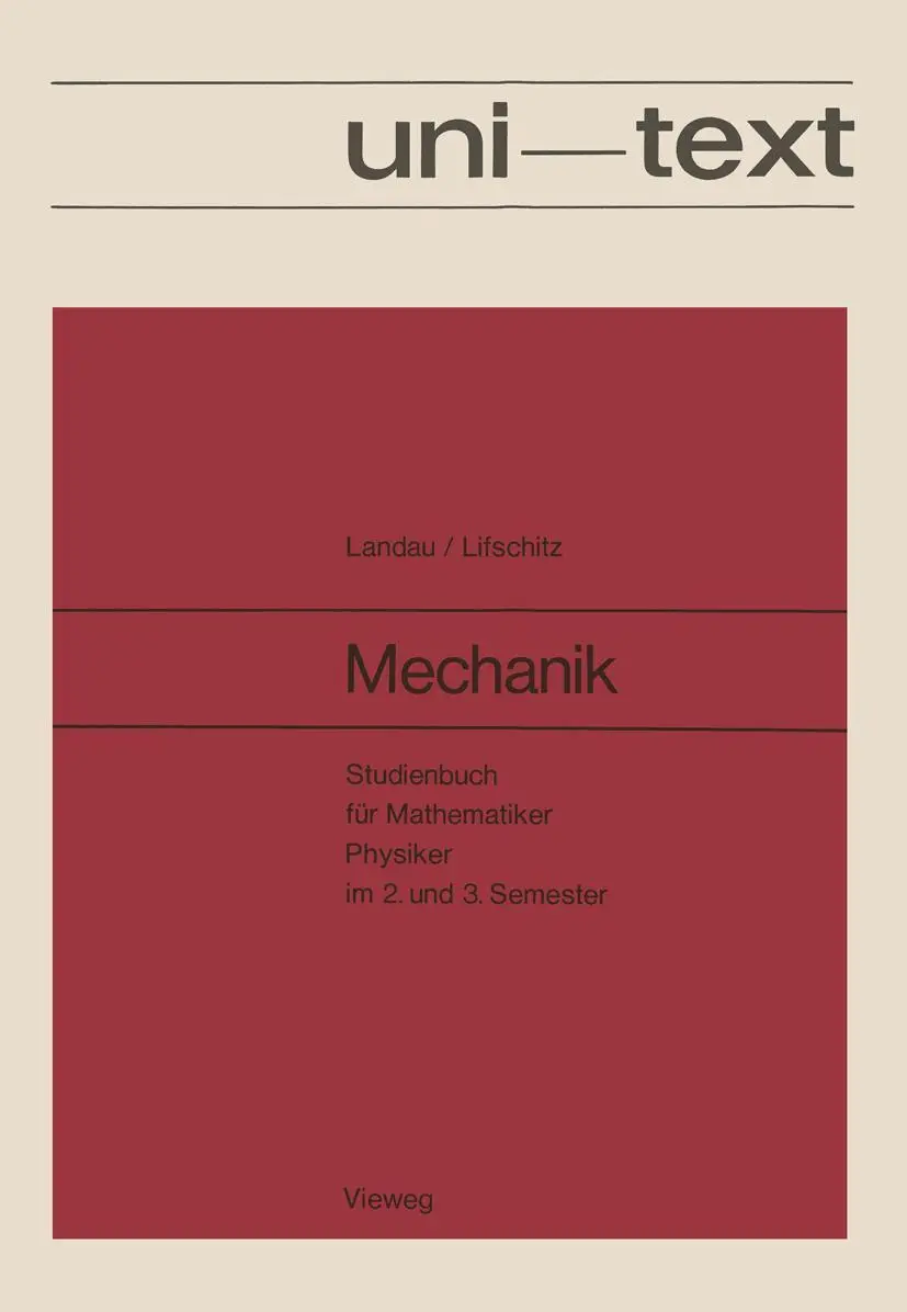 Cover: 9783528030056 | Mechanik | Lev D. Landau | Taschenbuch | 204 S. | Deutsch