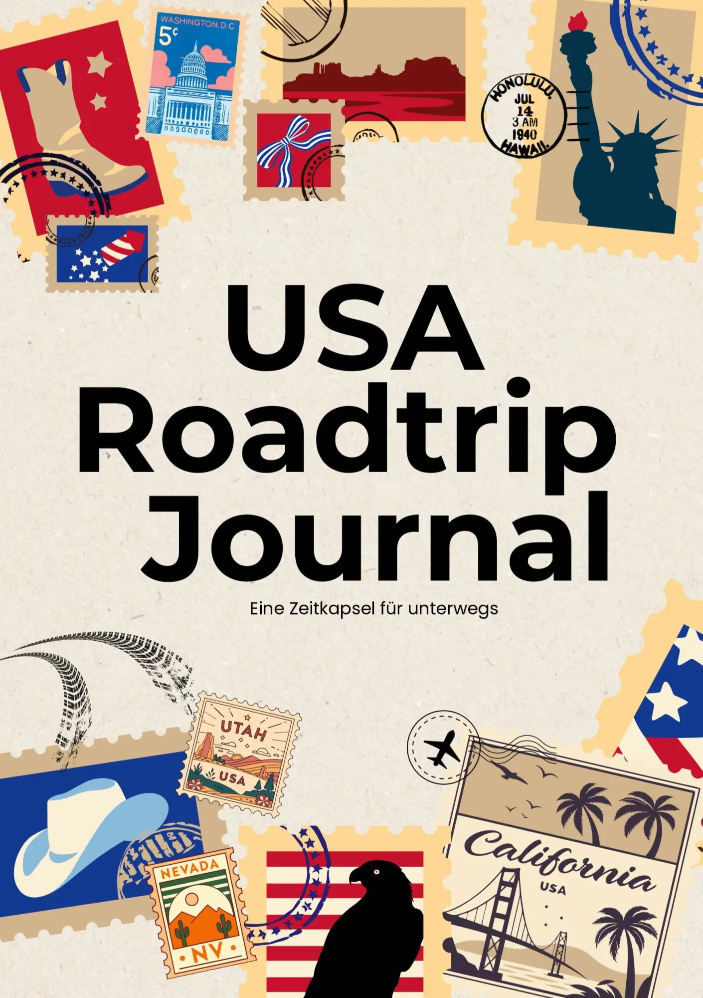 Cover: 9783695730056 | USA Roadtrip Journal | Eine Zeitkapsel für unterwegs | Melanie Dreher