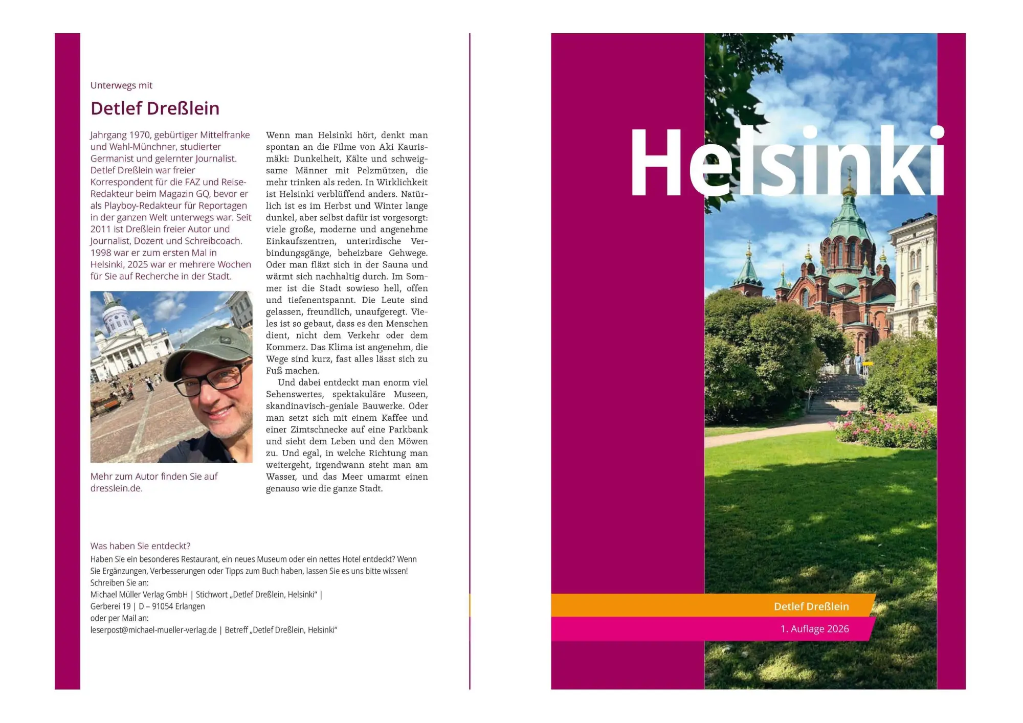 Bild: 9783966850056 | MICHAEL MÜLLER Reiseführer Helsinki MM-City | Detlef Dreßlein | Buch