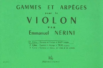 Cover: 9790230300056 | Gammes et arpèges vol.1 pour violon | Emile Nerini | Buch