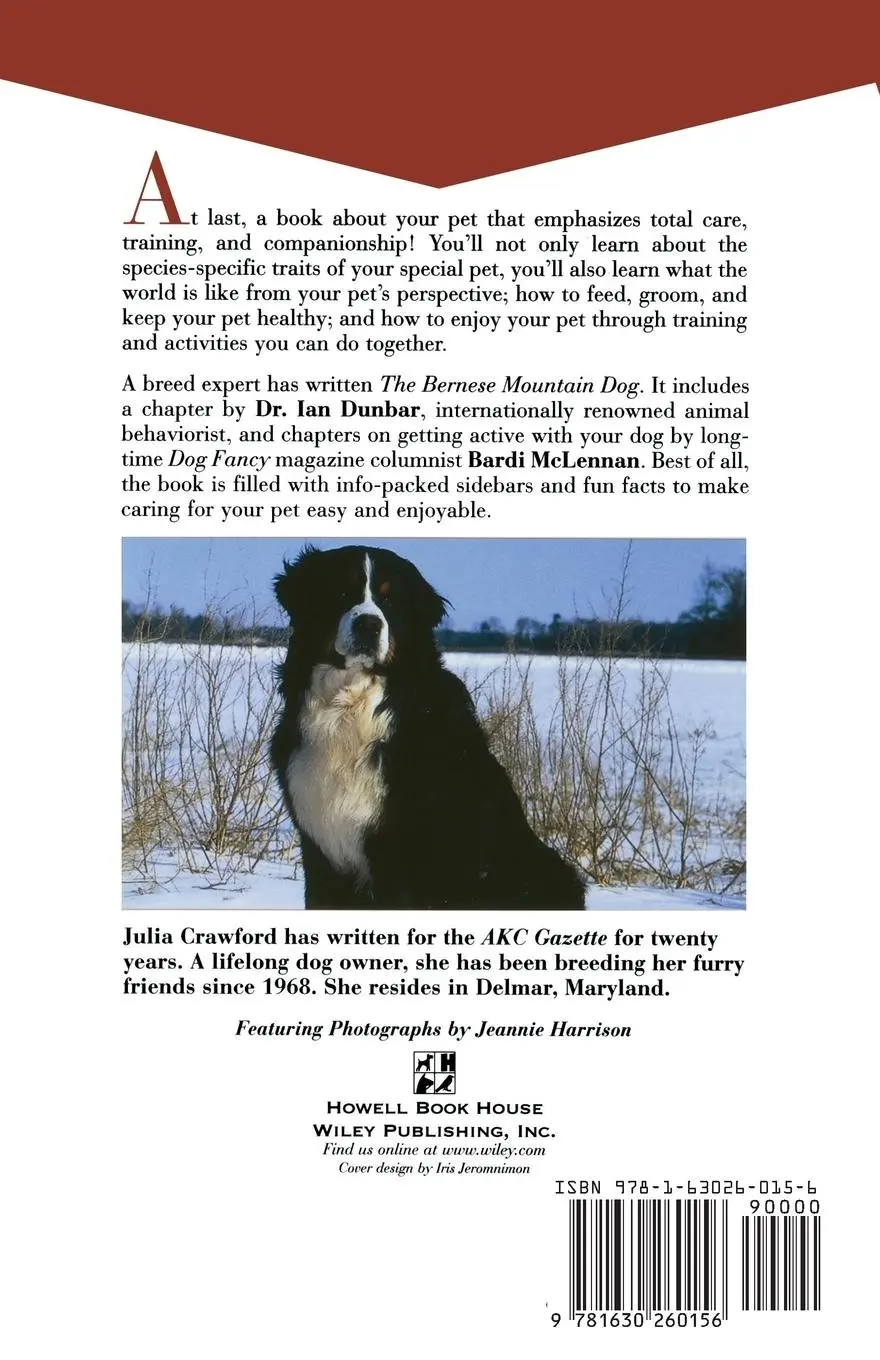 Rückseite: 9781630260156 | Bernese Mountain Dog | An Owner's Guide to a Happy Healthy Pet | Buch
