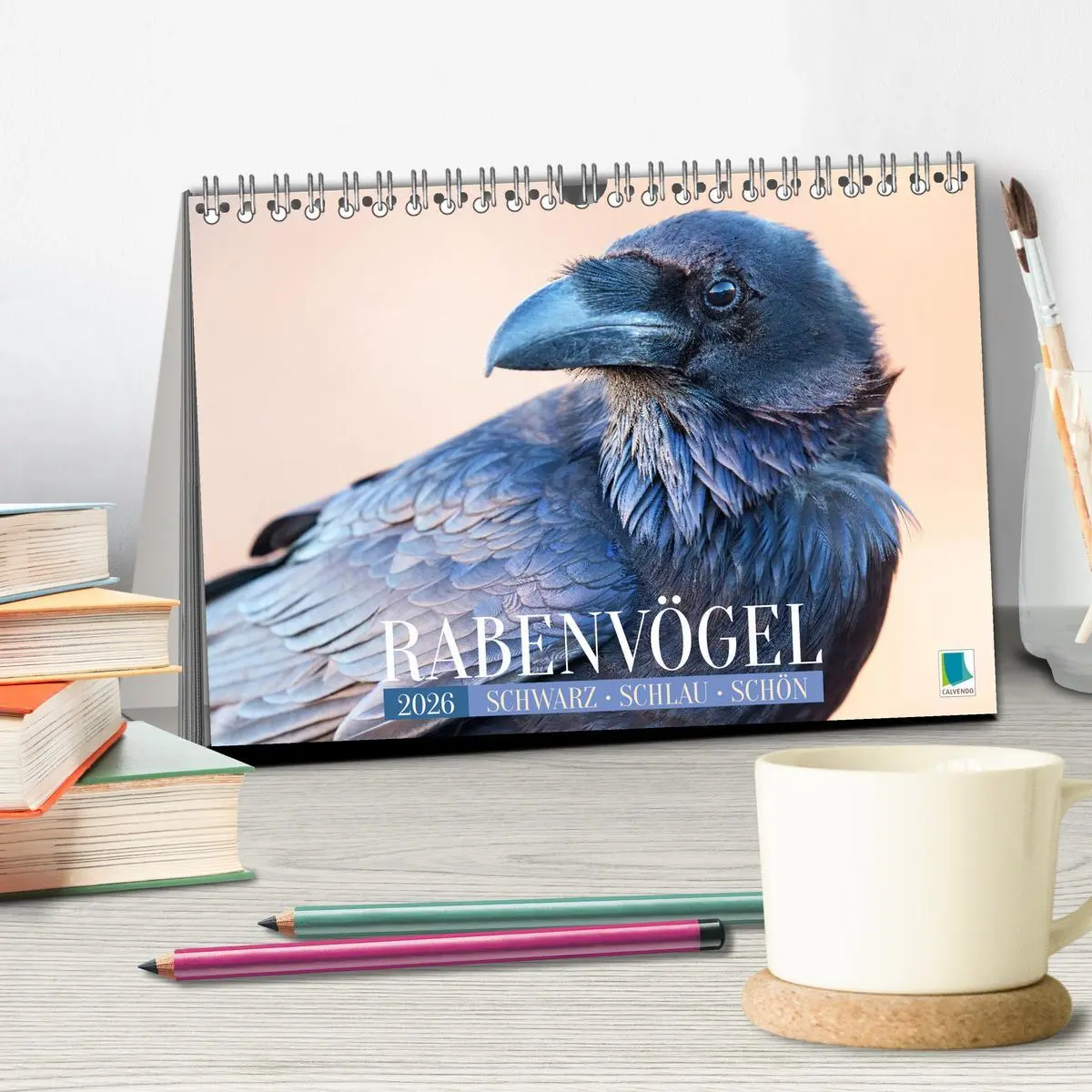 Bild: 9783457290156 | Rabenvögel: Schwarz, schlau, schön (Tischkalender 2026 DIN A5...