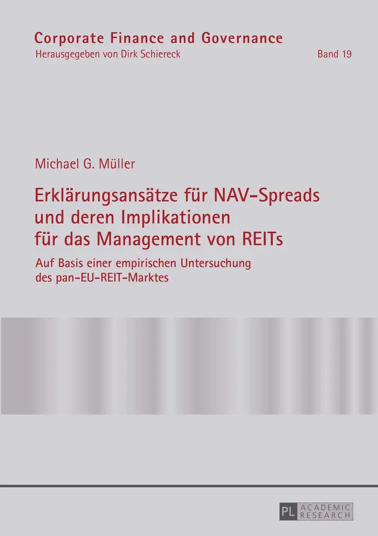 Cover: 9783631670156 | Erklärungsansätze für NAV-Spreads und deren Implikationen für das...